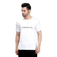 Picture of Trendy Rabbit Perspective Printed Mens T-Shirt, White - Carton of 30