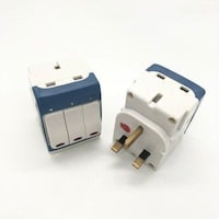 Picture of 3 Way Socket Control and Switch Light, Blue & White
