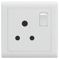Picture of 1 Gang Switch Socket, 15A, White