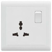 Picture of 1 Gang Switch Multi Socket, 13A, White
