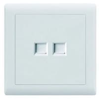 Picture of 6 Core TEL and Computer Socket, Ivory