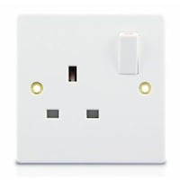 Picture of Single Pole 1 Gang Switched Socket, 13A