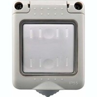 Picture of 1 Gang 2 Way Switch, Grey & White