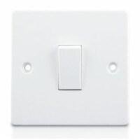 Electrical 1 Gang 2 Way Plate Switch, 10A