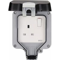 Picture of 1 Gang IP66 Electric Socket, Grey