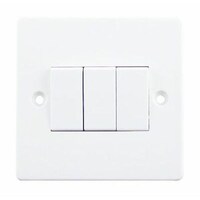 Picture of Electrical 3 Gang 2 Way Plate Switch, 10A