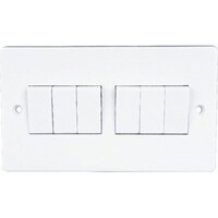Picture of Electrical 6 Gang 2 Way Plate Switch, 10A