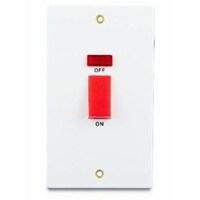 Picture of Electrical 45A 1 Gang Double Pole Switch with Neon Light, 3X6