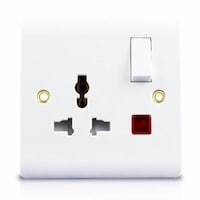 Picture of 1 Gang Multi Function Socket, 13A, White