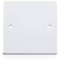 Electric Ultimate 1 Gang Blank Plate, White