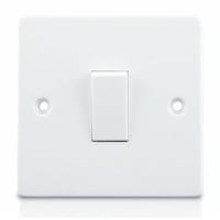 Picture of 1 Gang 1 Way Electric Switch, White