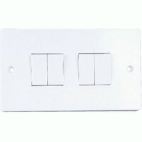 Picture of 4 Gang 1 Way Electric Switch, White