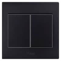 Picture of 2 Gang 2 Way Electric Switch, Black