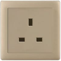 Picture of Electric Single Socket, Matte Golden, 13A