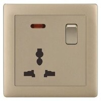 Picture of MF Socket with Switch, Matte Golden