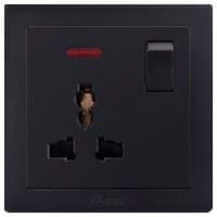Picture of MF Electric Socket with Switch, Black