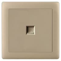 Picture of Electrical Data Socket, Matte Golden