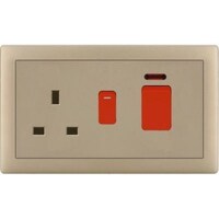 Picture of Electric Ultimate Cooker Control Unit & Socket, Matte Golden, 45A and 13A