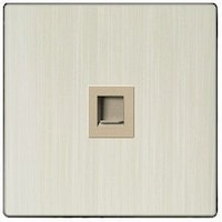 Picture of Electrical Double Data Socket, Golden and Aluminum