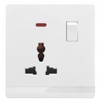 MF Electric Socket with Switch, Ivory