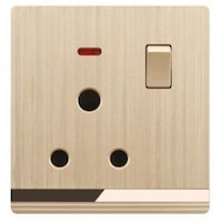 Picture of Socket with Switch, Champaign Golden, 15A
