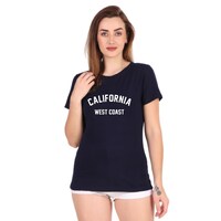 Picture of Trendy Rabbit California West Coast Printed  T-Shirt, Navy Blue - Carton of 30