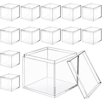 Picture of FUFU Acrylic Box with Lid, Clear - Pack of 12