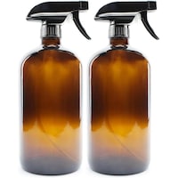 Picture of Fufu Empty Amber Glass Spray Bottles, 907g - Set of 2