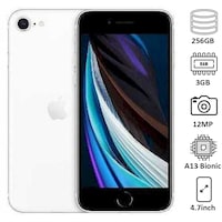 Apple iPhone SE (2nd Generation), 256GB, 3GB RAM, 4.7inch, White (Refurbished)