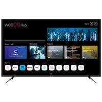 Videocon 75inch 4K UHD Edgeless TV with Magic Remote, E75ELWO1100, Black
