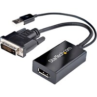 Picture of StarTech DVI to Display Port Adapter, DVI2DP, 1920x1200, Black