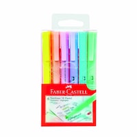 Picture of Faber-Castell Pastel Slim Highlighter, 158117, Multicolor - Wallet of 6