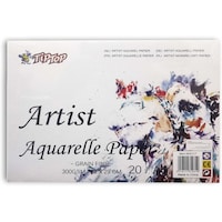 Markq A4 Sketchbook for Watercolour Painting, 300Gsm, 20 Sheets, Off White