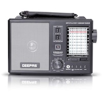 Geepas Rechargeable Radio, GR6842, Grey