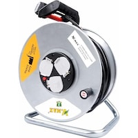Picture of V.Max 3 Socket Open Extension Cable Reel with Winding Handle, 25m