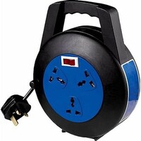Picture of V.Max Retractable 3 Way Extension Cord Reel, 2000W, 10m