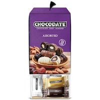 Chocodate Assorted Chocolate Date & Almond, 200g - Carton of 12