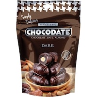 Chocodate Dark Chocolate Date & Almond, 100g - Carton of 24