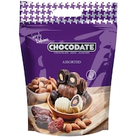 Chocodate Assorted Chocolate Date & Almond, 500g - Carton of 9