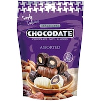 Chocodate Assorted Chocolate Date & Almond, 90g - Carton of 24