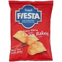 Fiesta Red Hot Oven Baked Potato & Corn Crisps, 100g - Carton of 18