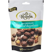 Picture of La Ronda Milk Chocolate Coated Hazelnuts, 75g - Carton of 24
