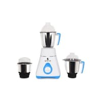 Picture of Gratus 800W Mixer Grinder with 3 Strong Steel Jars, 8003TI, Blue