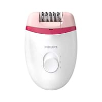 Philips BRE235 & 00 Satinelle Essential Corded Epilator, White & Pink