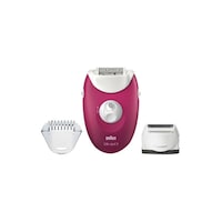 Picture of Braun Silk-Epil 3 Epilator with Shaver Head, Raspberry Pink & White