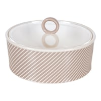 Picture of Decopor Dates Bowl with Acrylic Lid, Smoke Grey