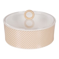 Picture of Decopor Dates Bowl with Acrylic Lid, Ivory