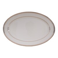 Picture of Decopor Golden Design Oval Plate, 10inch