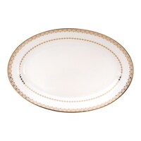 Picture of Decopor Golden Design Oval Plate, 8inch