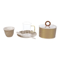 Decopor Tea & Coffee Set, Amber, Box of 26